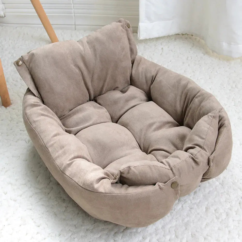 Tapis de lit multifonction 3 en 1 pour chiens et chats, canapé chaud d'hiver pour chiots et chatons, niche, coussin doux pour animaux de compagnie, pour chiens et chats Joie de chien