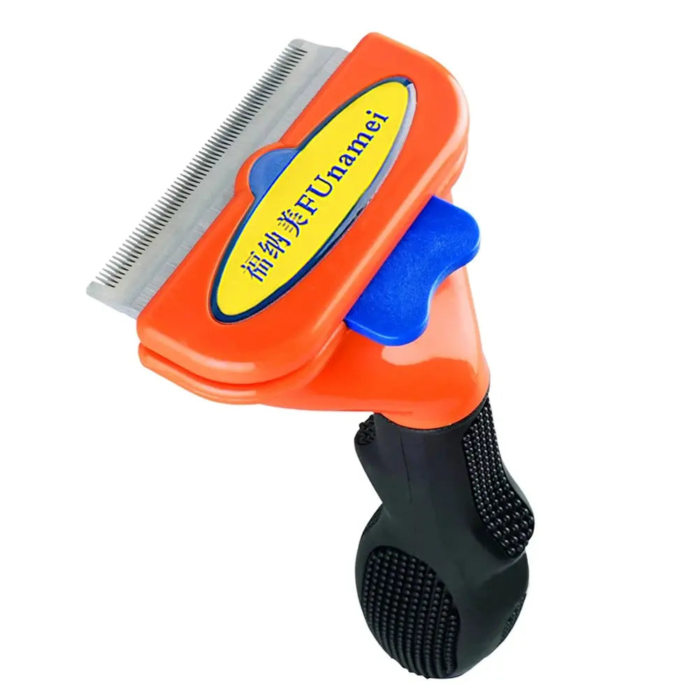 Brosse d'épilation pour animaux de compagnie, peigne pour chat et chien, outils de toilettage pour animaux de compagnie, perte de cheveux, tondeuse, fournitures de livres pour chiots Joie de chien