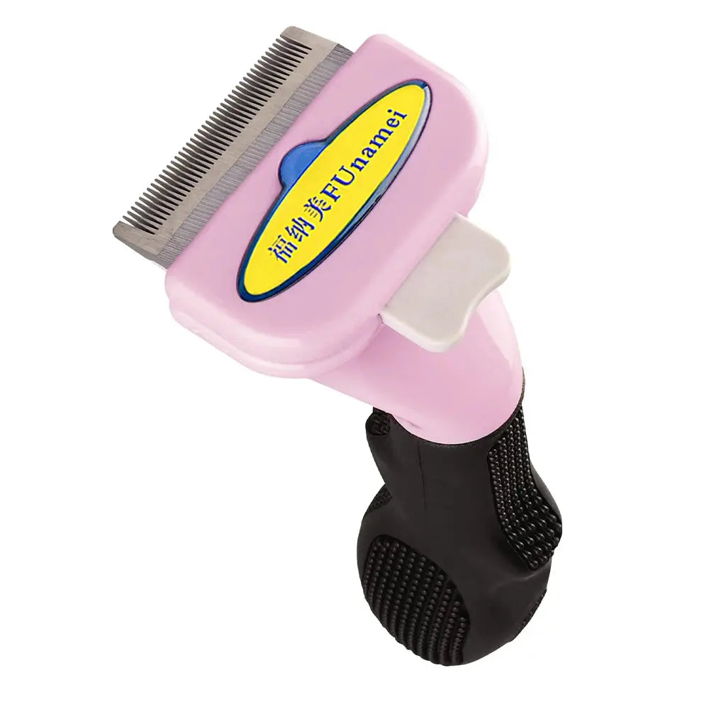 Brosse d'épilation pour animaux de compagnie, peigne pour chat et chien, outils de toilettage pour animaux de compagnie, perte de cheveux, tondeuse, fournitures de livres pour chiots Joie de chien