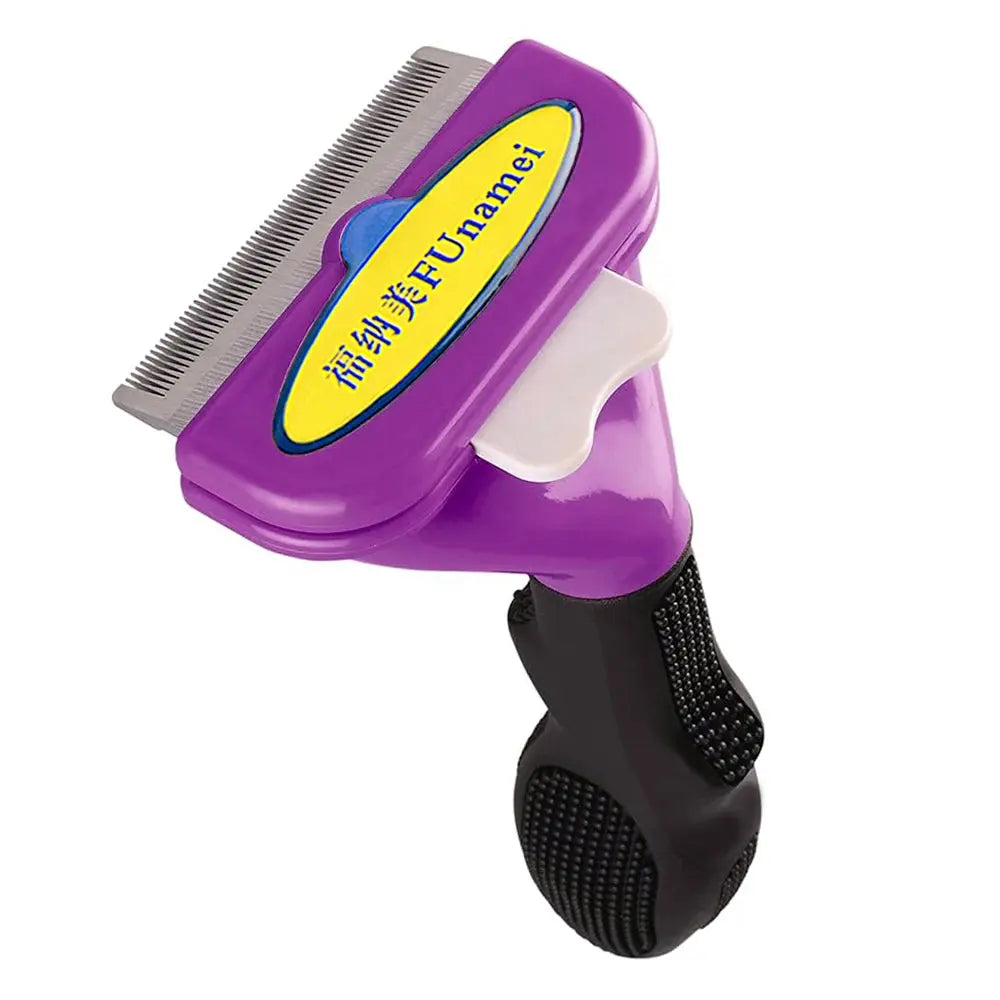Brosse d'épilation pour animaux de compagnie, peigne pour chat et chien, outils de toilettage pour animaux de compagnie, perte de cheveux, tondeuse, fournitures de livres pour chiots Joie de chien