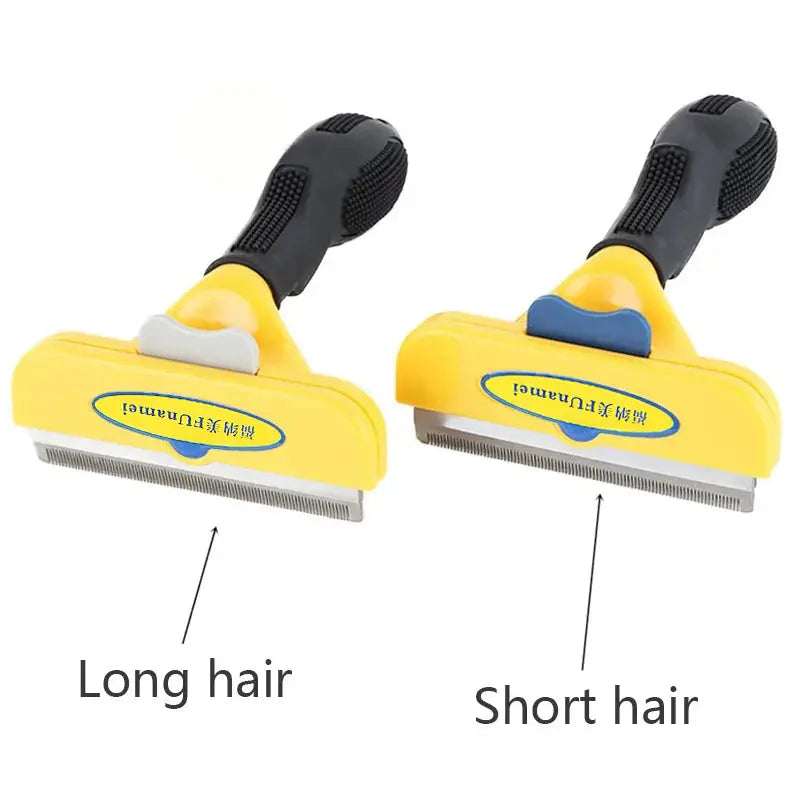 Brosse d'épilation pour animaux de compagnie, peigne pour chat et chien, outils de toilettage pour animaux de compagnie, perte de cheveux, tondeuse, fournitures de livres pour chiots Joie de chien
