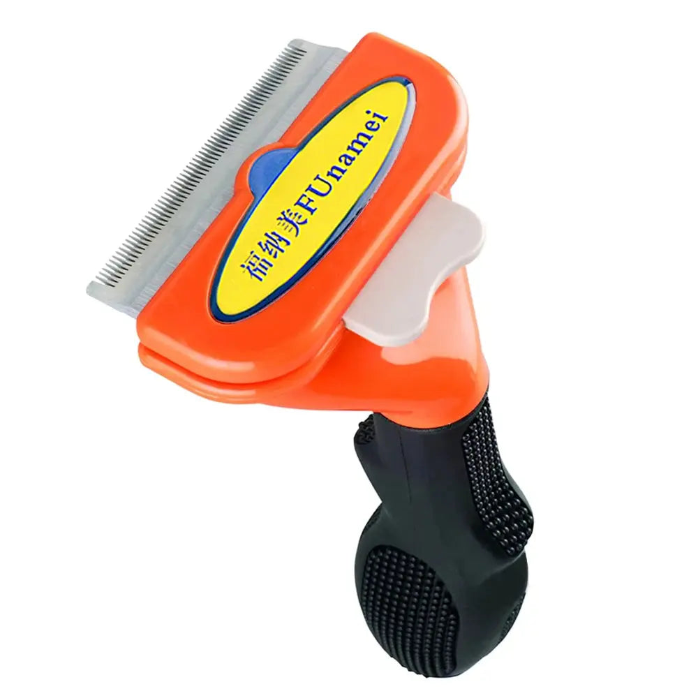 Brosse d'épilation pour animaux de compagnie, peigne pour chat et chien, outils de toilettage pour animaux de compagnie, perte de cheveux, tondeuse, fournitures de livres pour chiots Joie de chien