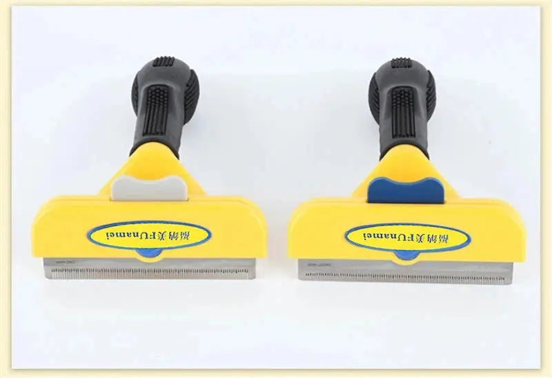 Brosse d'épilation pour animaux de compagnie, peigne pour chat et chien, outils de toilettage pour animaux de compagnie, perte de cheveux, tondeuse, fournitures de livres pour chiots Joie de chien