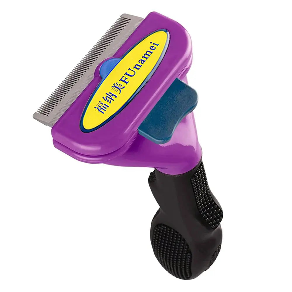 Brosse d'épilation pour animaux de compagnie, peigne pour chat et chien, outils de toilettage pour animaux de compagnie, perte de cheveux, tondeuse, fournitures de livres pour chiots Joie de chien