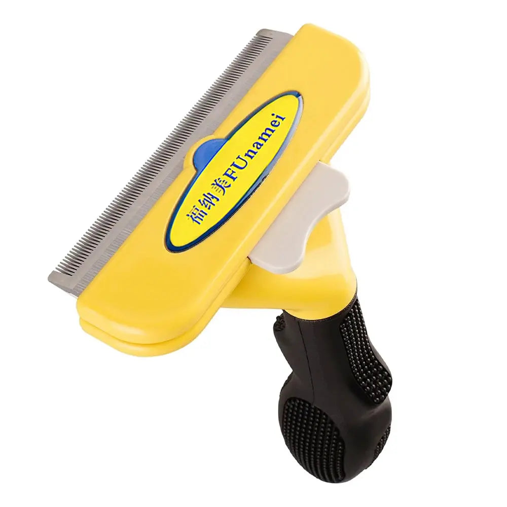 Brosse d'épilation pour animaux de compagnie, peigne pour chat et chien, outils de toilettage pour animaux de compagnie, perte de cheveux, tondeuse, fournitures de livres pour chiots Joie de chien