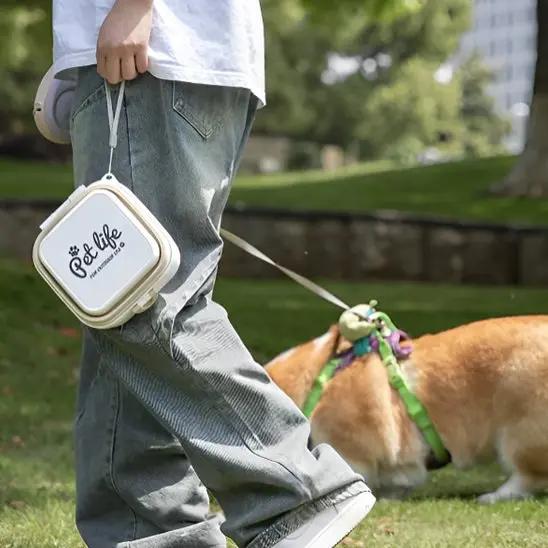 Deux bols pliants épais pour animaux de compagnie