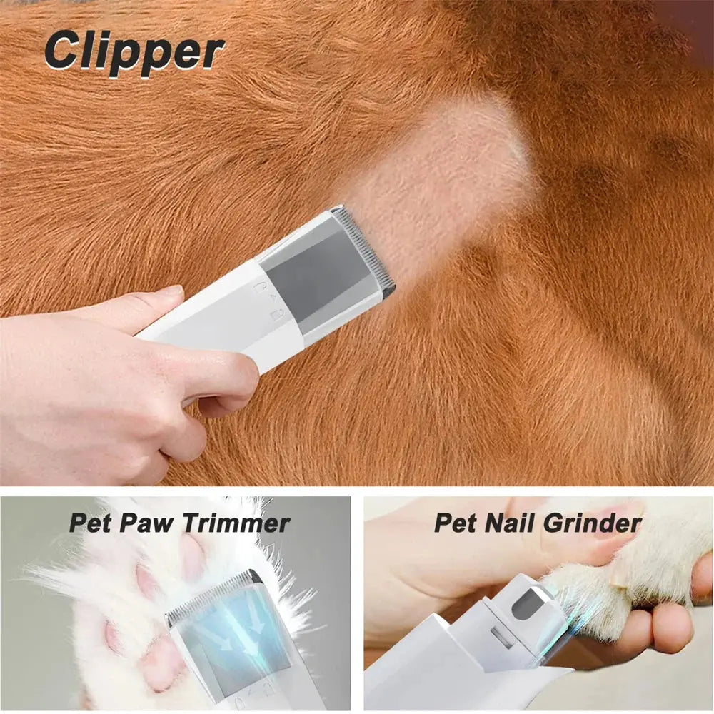 7in1 Pet Grooming Vacuum Dog Grooming Kit with 2.3L Capacity,3 Speeds Adjustable , 13000PA Suction Pet Hair Dust Cup Dog Brush Joie de chien
