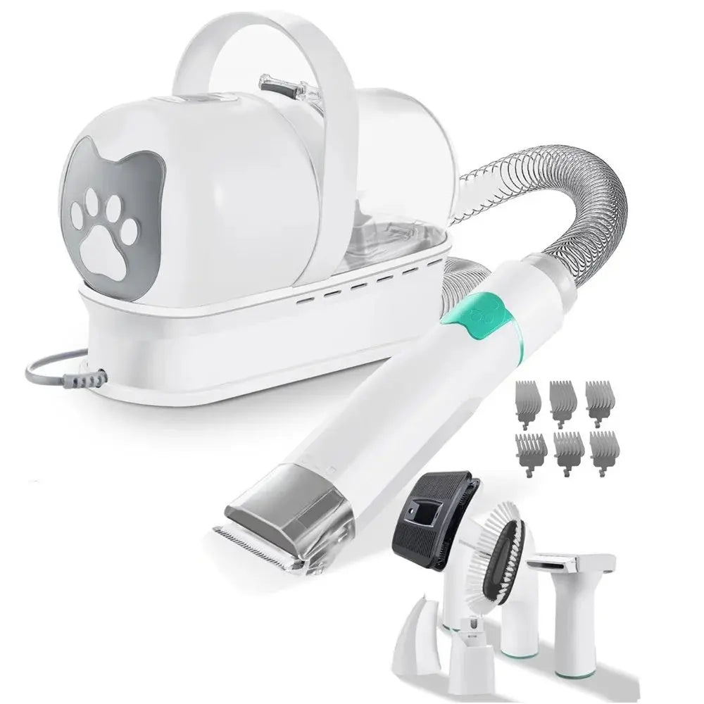7in1 Pet Grooming Vacuum Dog Grooming Kit with 2.3L Capacity,3 Speeds Adjustable , 13000PA Suction Pet Hair Dust Cup Dog Brush Joie de chien