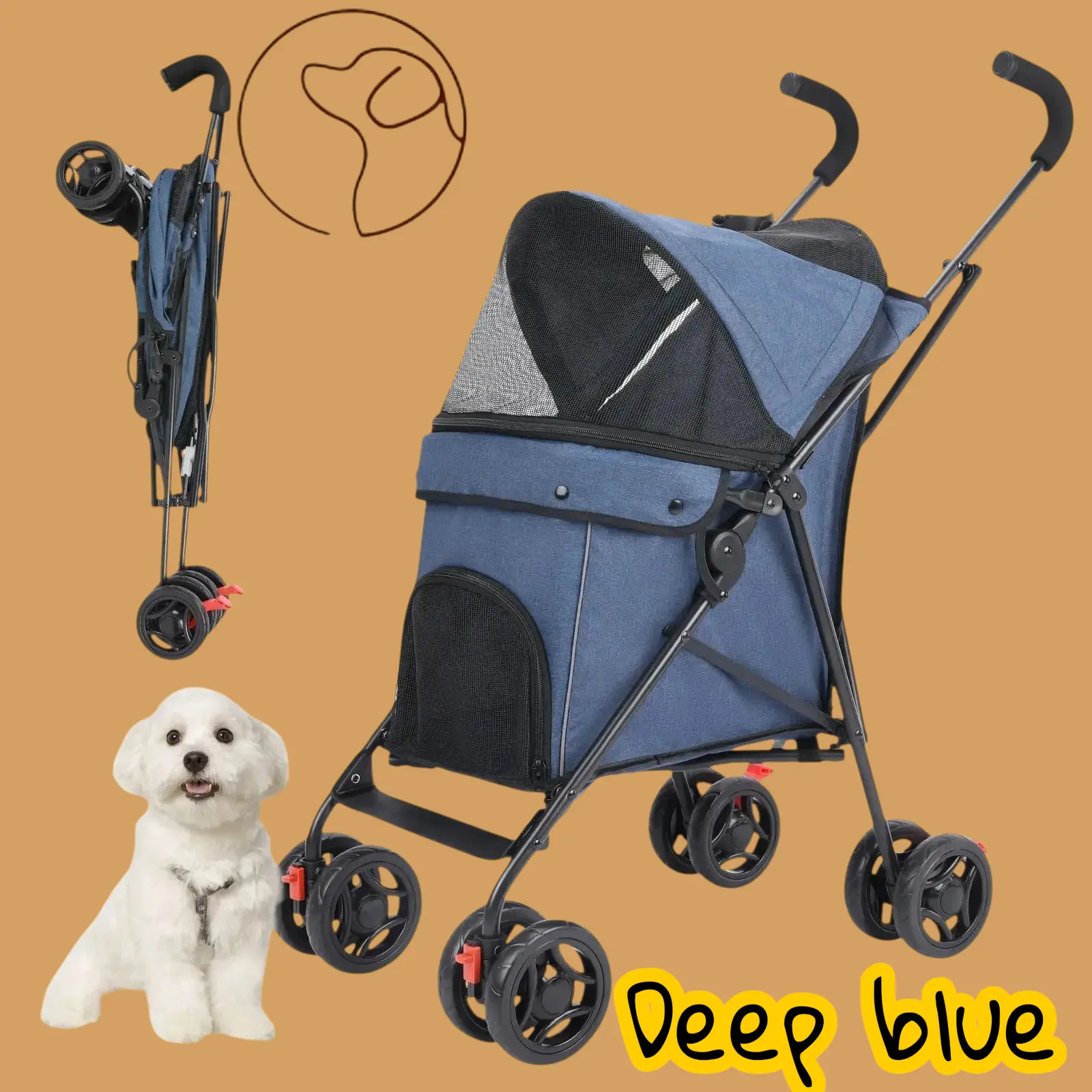 Poussette pour chien Joie de chien