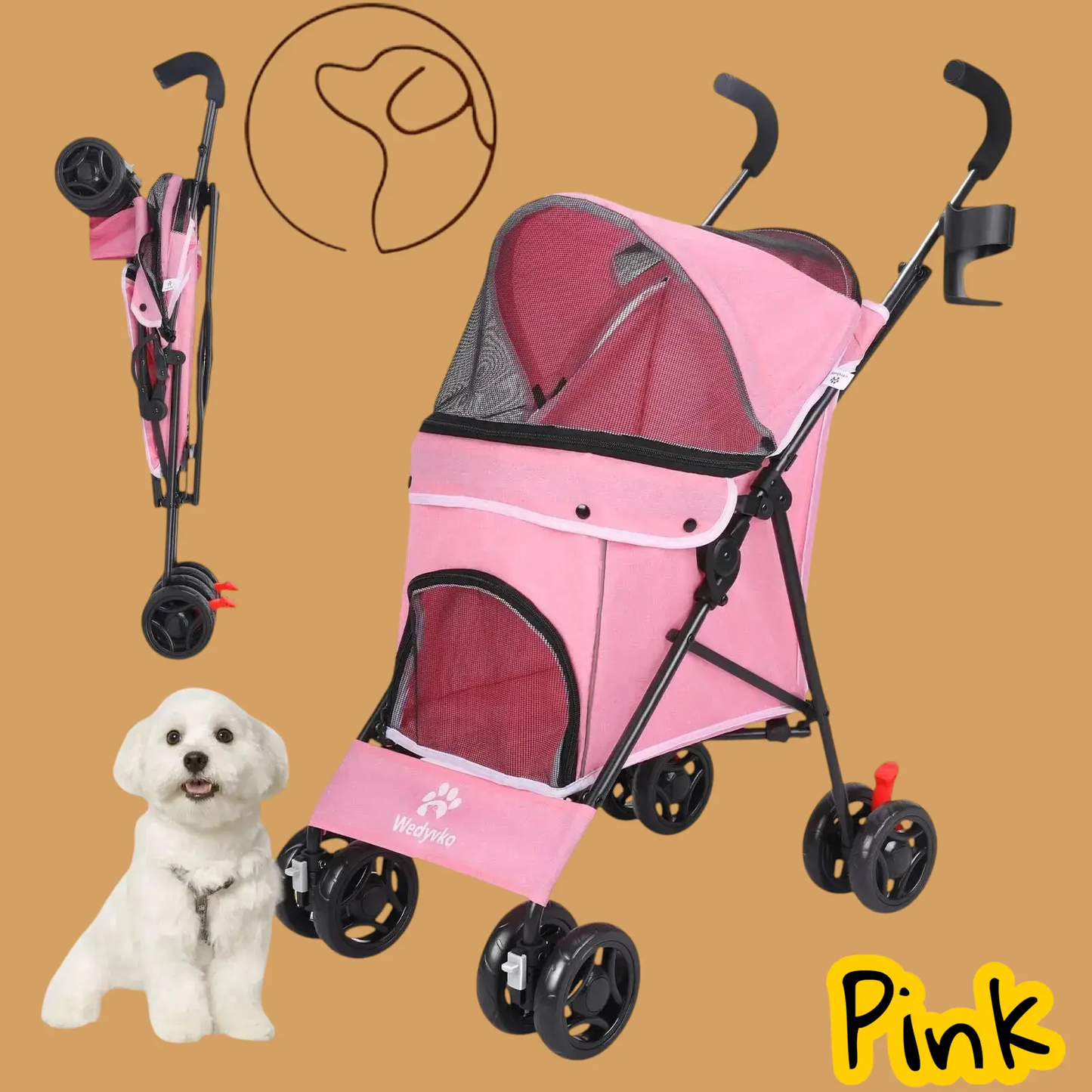 Poussette pour chien Joie de chien