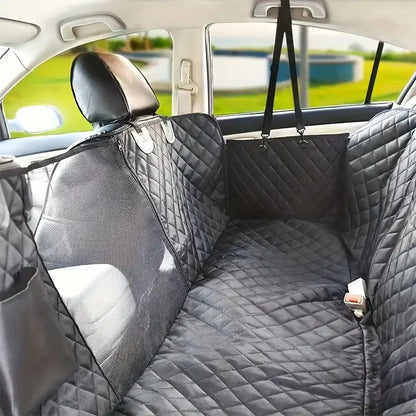 Dog Seat Cover for Back Seat, 100% Waterproof Dog Car Seat Covers with Mesh Window, Scratch Prevent Antinslip Dog Car Hammock, C Joie de chien