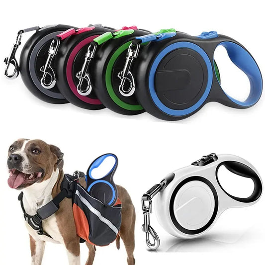 Laisse extensible pour chiens de compagnie, 3/5/8M, en Nylon Durable, rétractable automatique, laisse pour petits, moyens et grands chiens, fournitures de marche Joie de chien