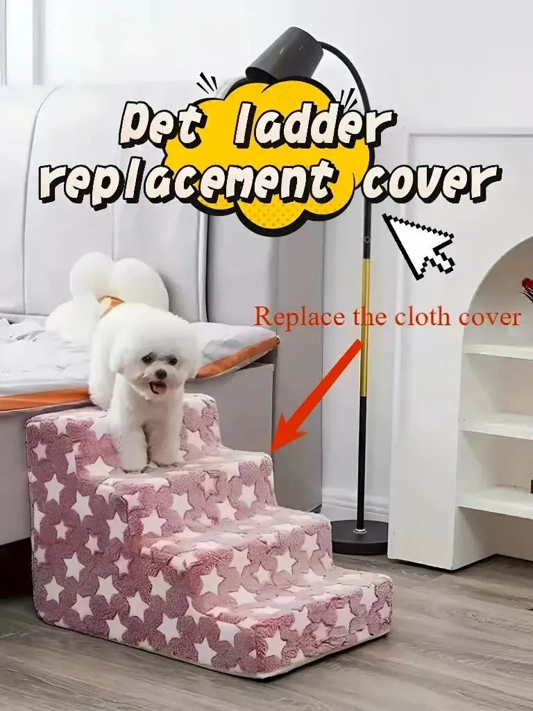 Rampes d'escalier sécurisées en mousse pour chiens, 3/4 marches antidérapantes en forme d'étoile pour protéger les chiens plus âgés, avec douleur articulaire, canapé-lit Joie de chien