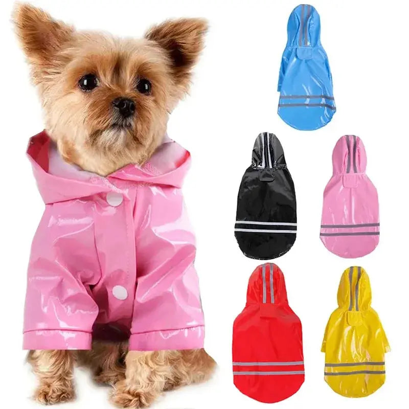 Manteau imperméable réfléchissant pour chien, imperméable, résistant à la neige, pour petits chiots et chats, Chihuahua, bouledogue, Cape pour animaux de compagnie, Poncho, Costume Joie de chien