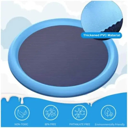 100/150/200cm Summer Happy Pet Inflatable Swimming Pool Foldable Spray Mat Dogs Kids Outdoor Interactive Fountain Toys Joie de chien