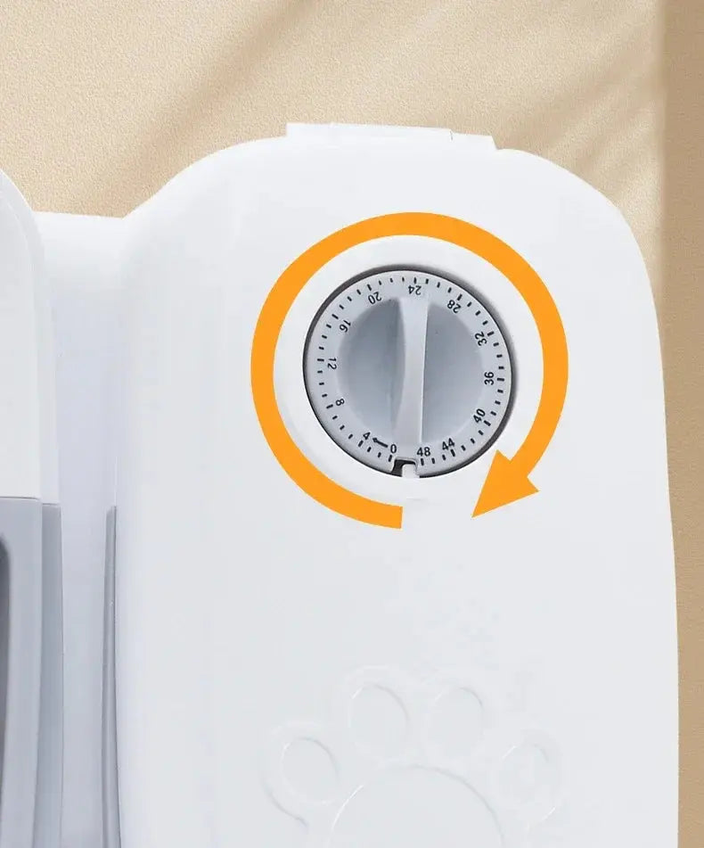 Mangeoire à synchronisation automatique pour animaux de compagnie, grande capacité de 700ML, récipient pour aliments secs et humides, bol électrique à Double plat pour chiens et chats Joie de chien