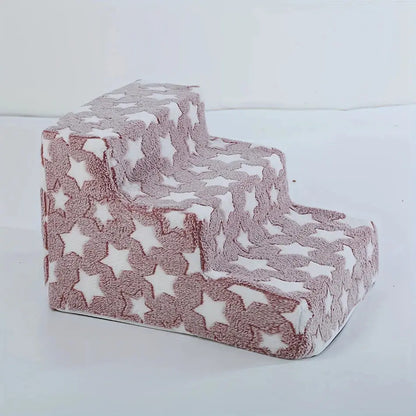 Rampes d'escalier sécurisées en mousse pour chiens, 3/4 marches antidérapantes en forme d'étoile pour protéger les chiens plus âgés, avec douleur articulaire, canapé-lit Joie de chien