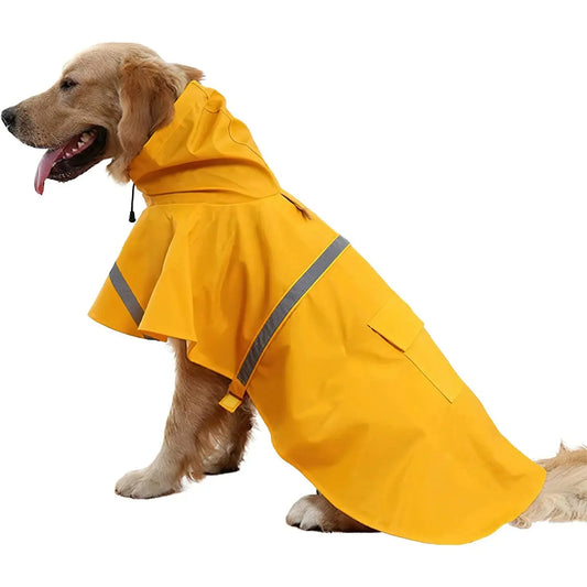 Imperméable à capuche pour animaux de compagnie à la mode, imperméable pour chien, vêtements réfléchissants pour chien de Style Cape pour garder votre chien sec et confortable en pluvieux Joie de chien
