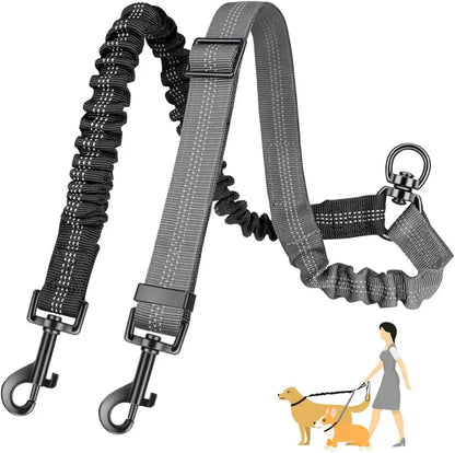 LAISSE DOUBLE  CHIEN Joie de chien