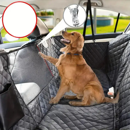 Dog Seat Cover for Back Seat, 100% Waterproof Dog Car Seat Covers with Mesh Window, Scratch Prevent Antinslip Dog Car Hammock, C Joie de chien