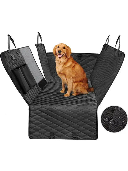Dog Seat Cover for Back Seat, 100% Waterproof Dog Car Seat Covers with Mesh Window, Scratch Prevent Antinslip Dog Car Hammock, C Joie de chien
