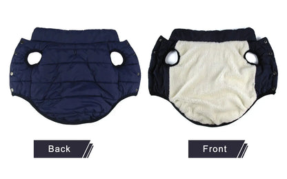 Vêtements d'hiver pour chiens, veste chaude résistante au froid pour l'extérieur, avec doublure en coton polaire, manteau pour chihuahua bouledogue français, chiot Joie de chien