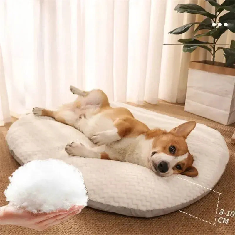 Grand canapé-lit pour chien, accent chaud pour animal de compagnie, chenil pour moyen et grand chien, chat, coussin doux épais, polymères de couchage lavables et perfectionnés Joie de chien