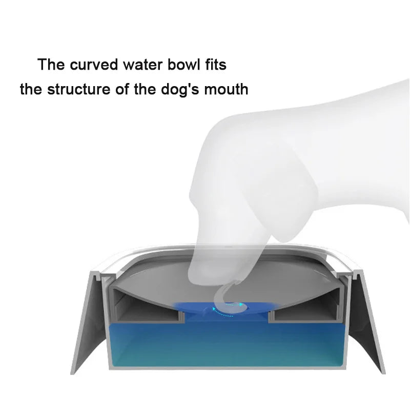 Gamelle d'eau flottante Distributeur d'eau portable pour chien