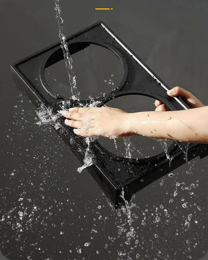 Support de bols doubles surélevés pour chien, 3 hauteurs réglables, plat d'alimentation lente pour animaux de compagnie, bol moyen et grand chien, mangeoires d'eau surélevées, Table Joie de chien