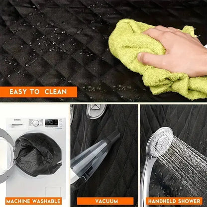 Dog Seat Cover for Back Seat, 100% Waterproof Dog Car Seat Covers with Mesh Window, Scratch Prevent Antinslip Dog Car Hammock, C Joie de chien