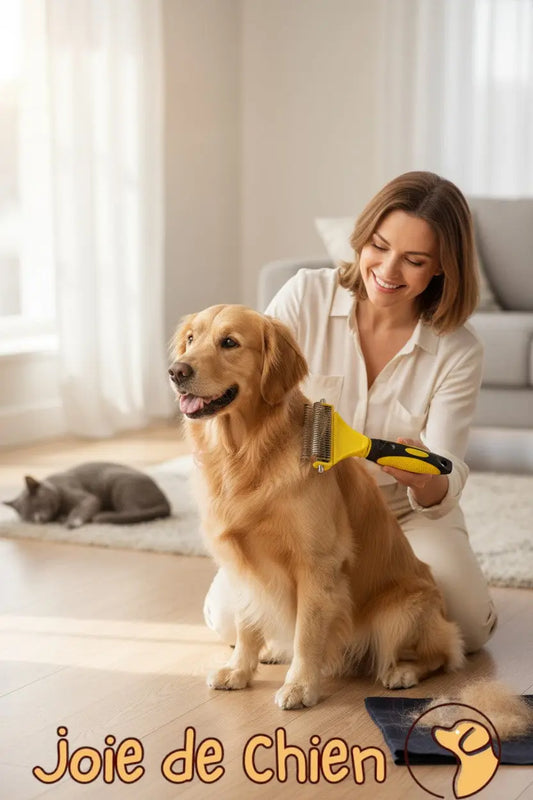 Brosse toilettage démêlante chien Joie de chien