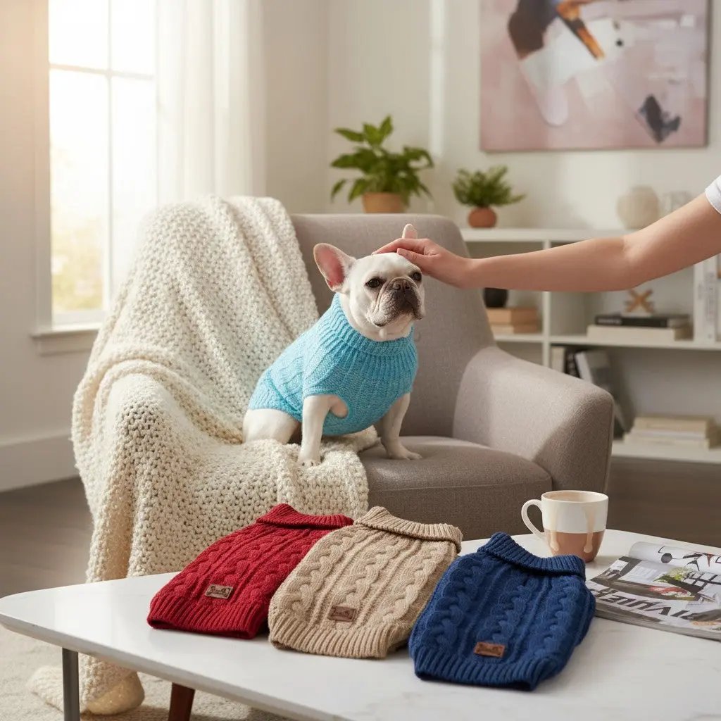 Pull en tricot pour chien Joie de chien