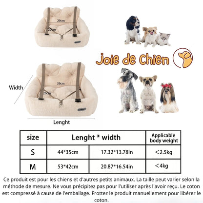 siege auto pour chien Joie de chien