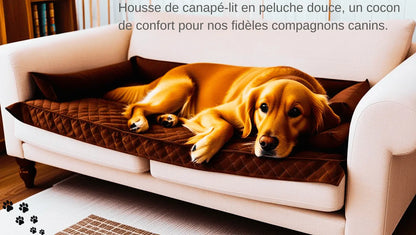 🐾Housse de canapé lit  peluche douce pour chiens - Joie de chien
